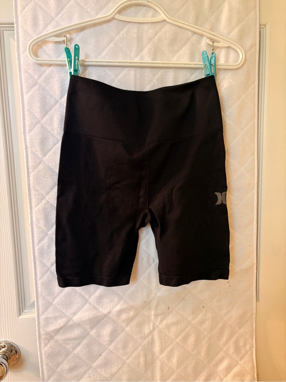 Hurley Women's Black High-Waist Biker Shorts